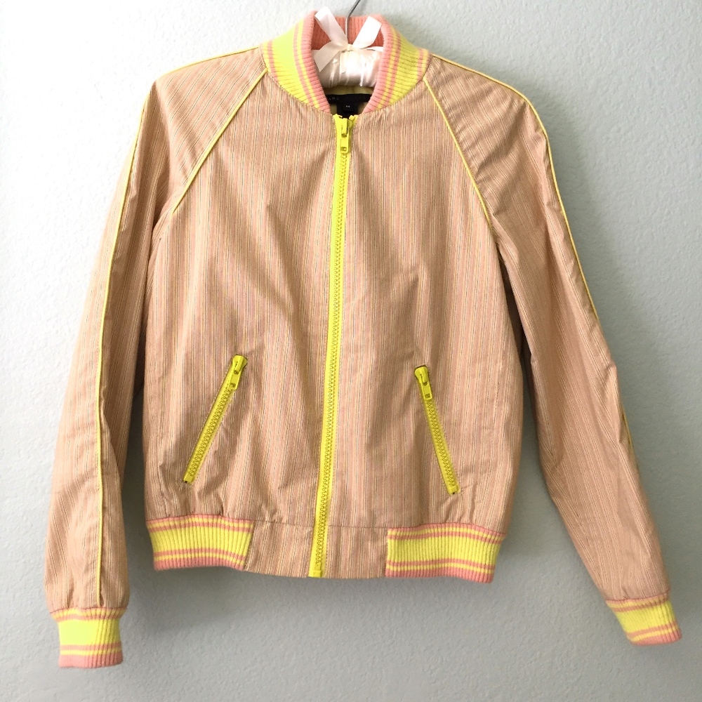 Marc Jacobs Yellow Spring Bomber Jacket